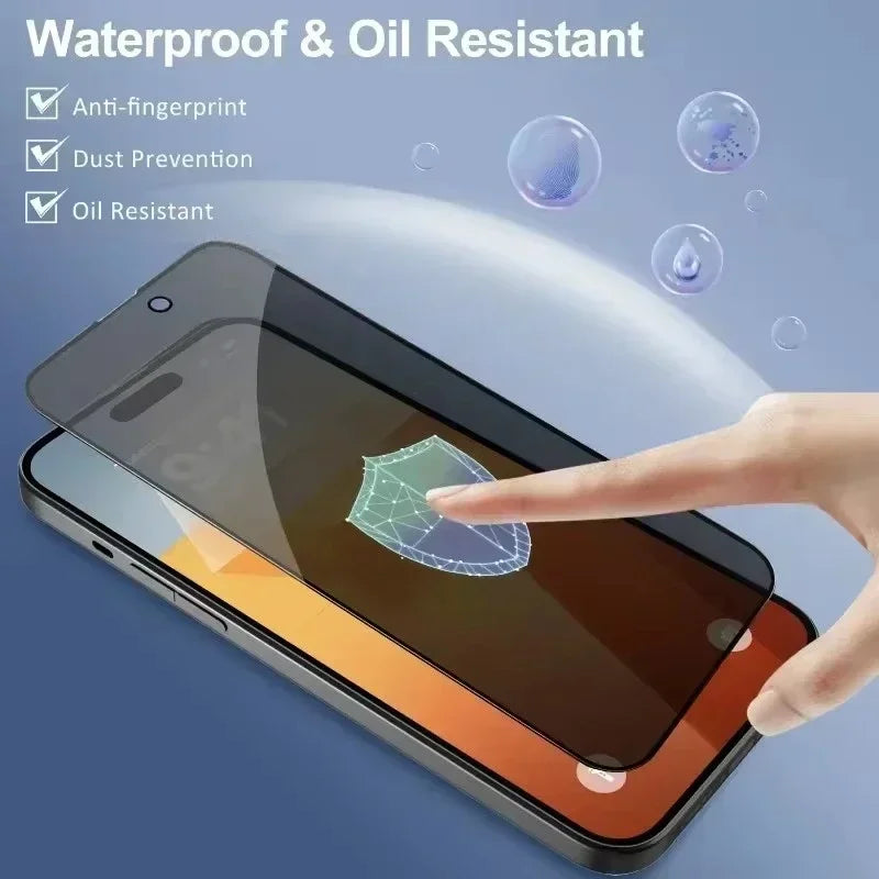 5Pcs Full Cover Privacy Screen Protector For iPhone 16 to 11