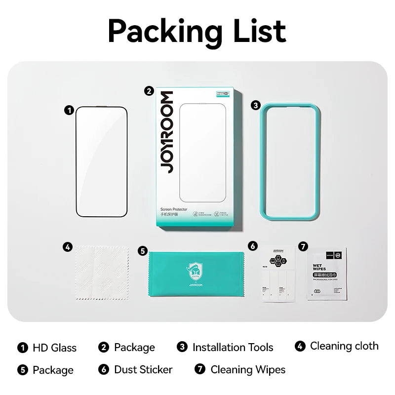 HD Glass Screen Protector for iPhones 16 to 11