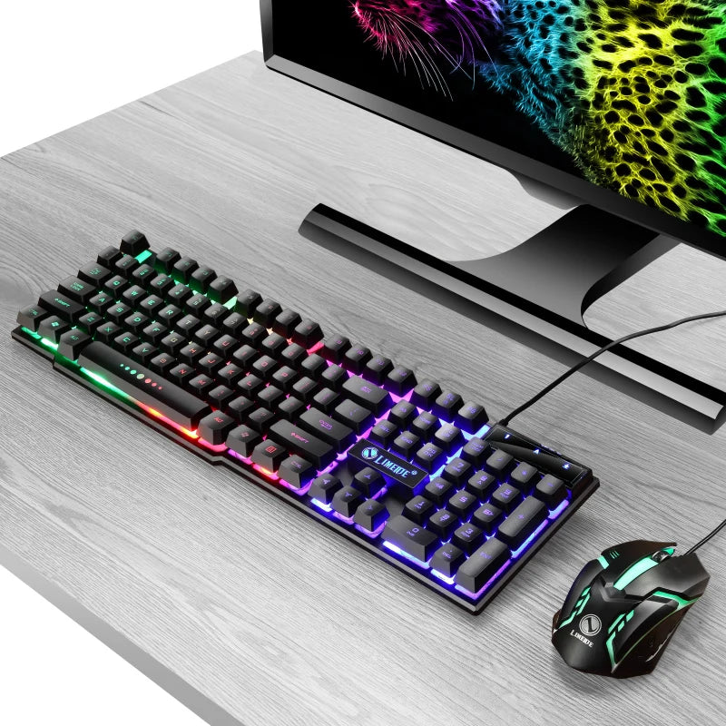 Wired Gaming Keyboard and Mouse Set